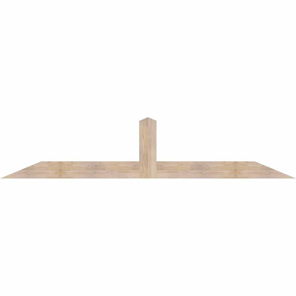 Ekena Millwork Portland Smooth Timber Gable Bracket, Douglas Fir, 96"W x 20"H x 3 1/2"D x 5 1/2"F, 5/12 Pitch GBW096X20X0406POR00SDF - main